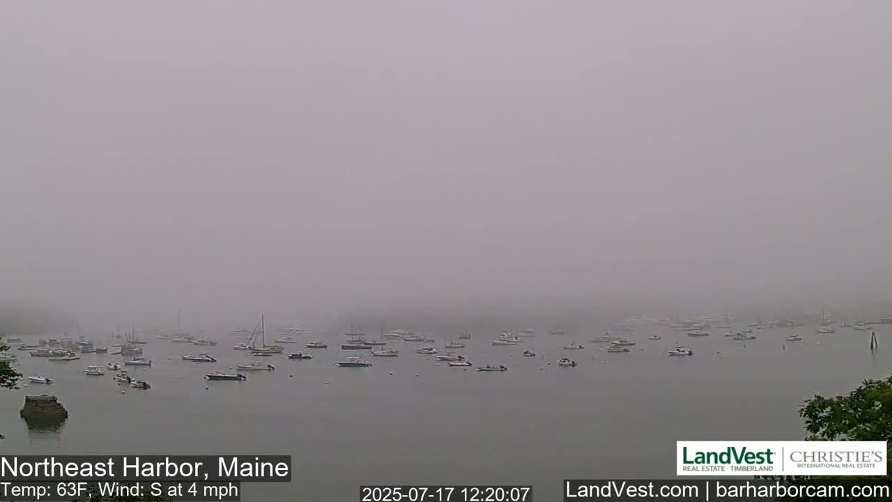 Northeast Harbor, Acadia National Park, Live Cam , Maine 