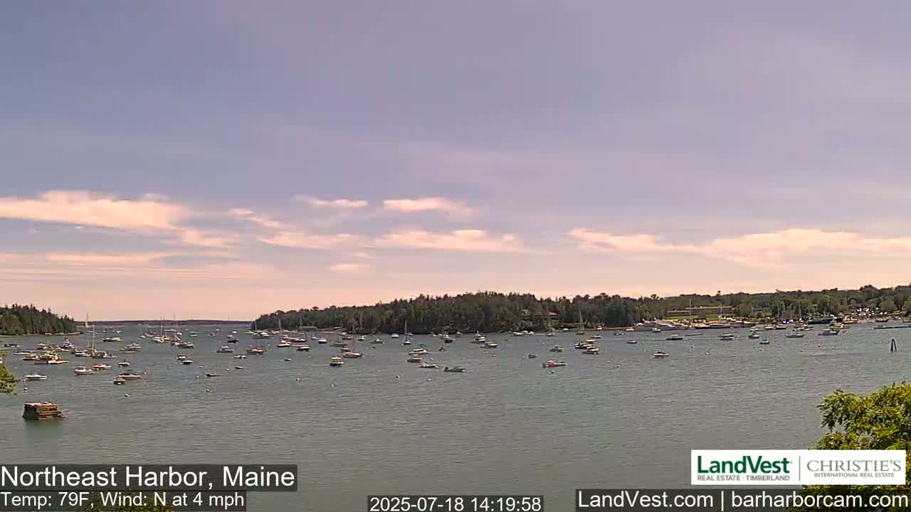 Northeast Harbor, Acadia National Park, Live Cam , Maine 