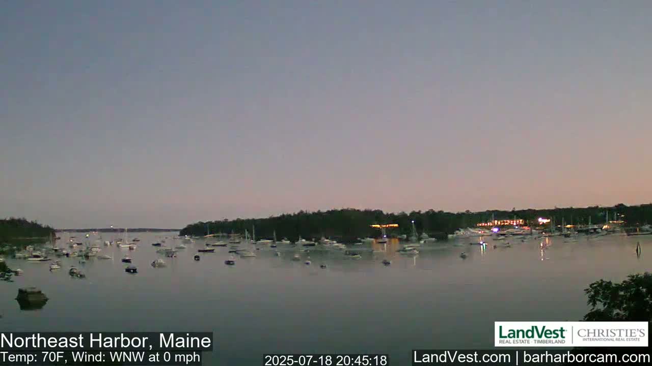 Northeast Harbor, Acadia National Park, Live Cam , Maine 