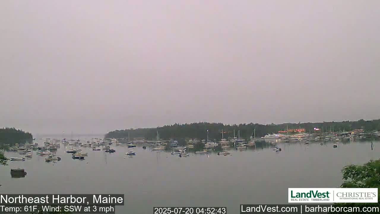 Northeast Harbor, Acadia National Park, Live Cam , Maine 