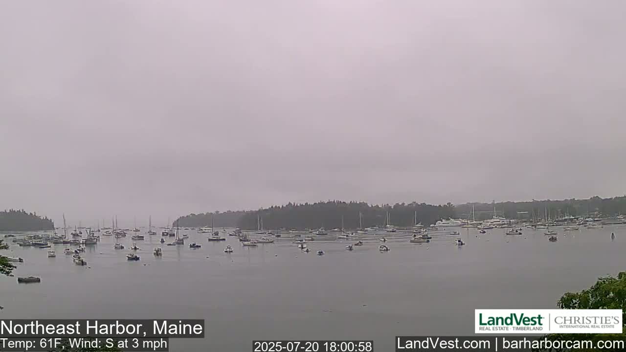 Northeast Harbor, Acadia National Park, Live Cam , Maine 