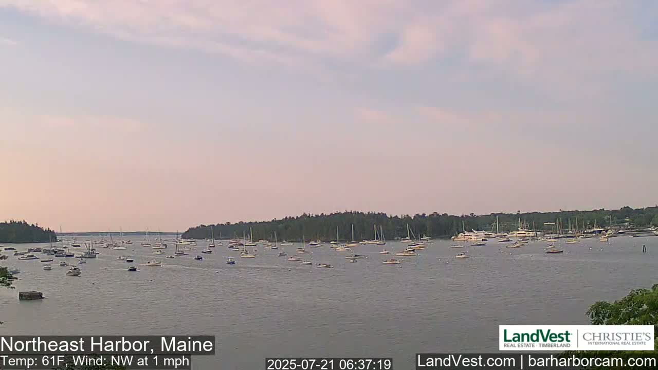 Northeast Harbor, Acadia National Park, Live Cam , Maine 