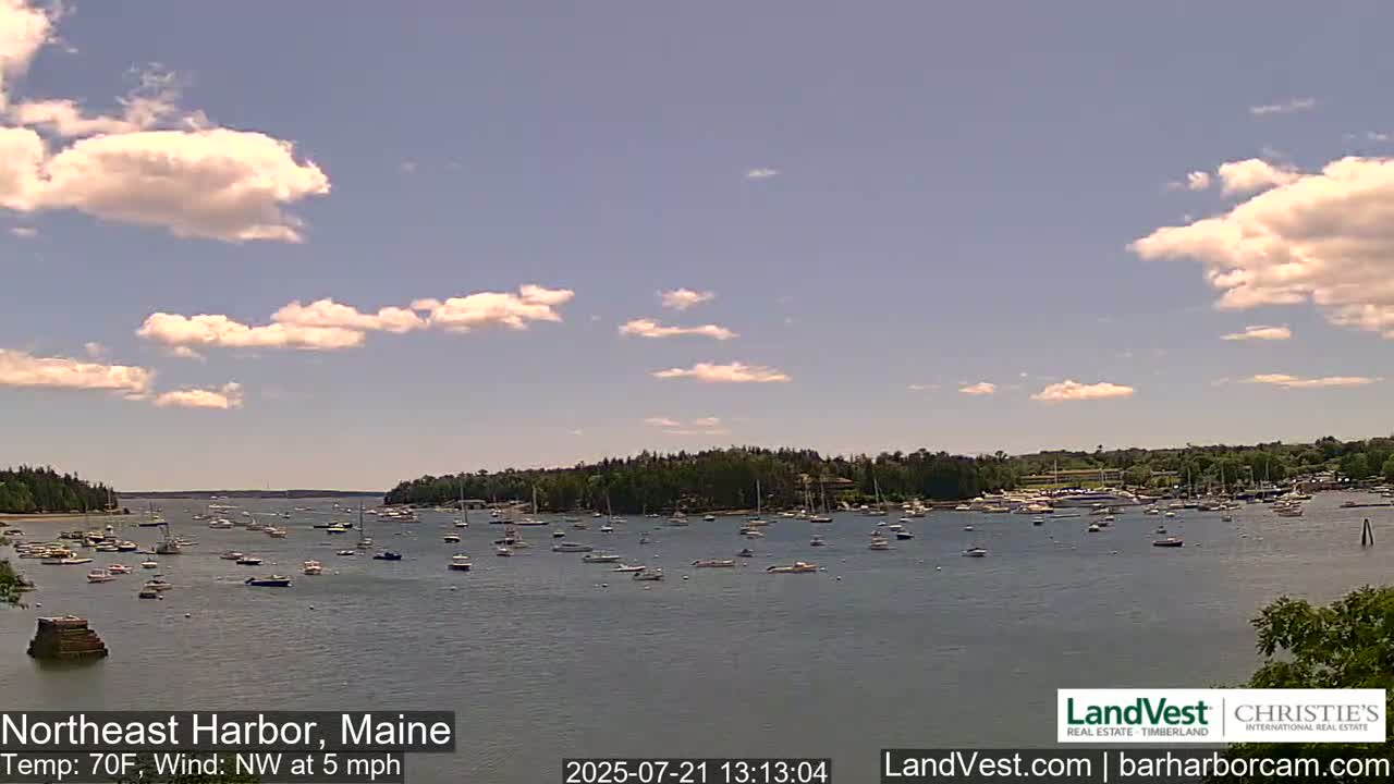 Northeast Harbor, Acadia National Park, Live Cam , Maine 