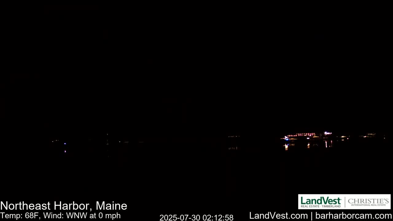 Northeast Harbor, Acadia National Park, Live Cam , Maine 