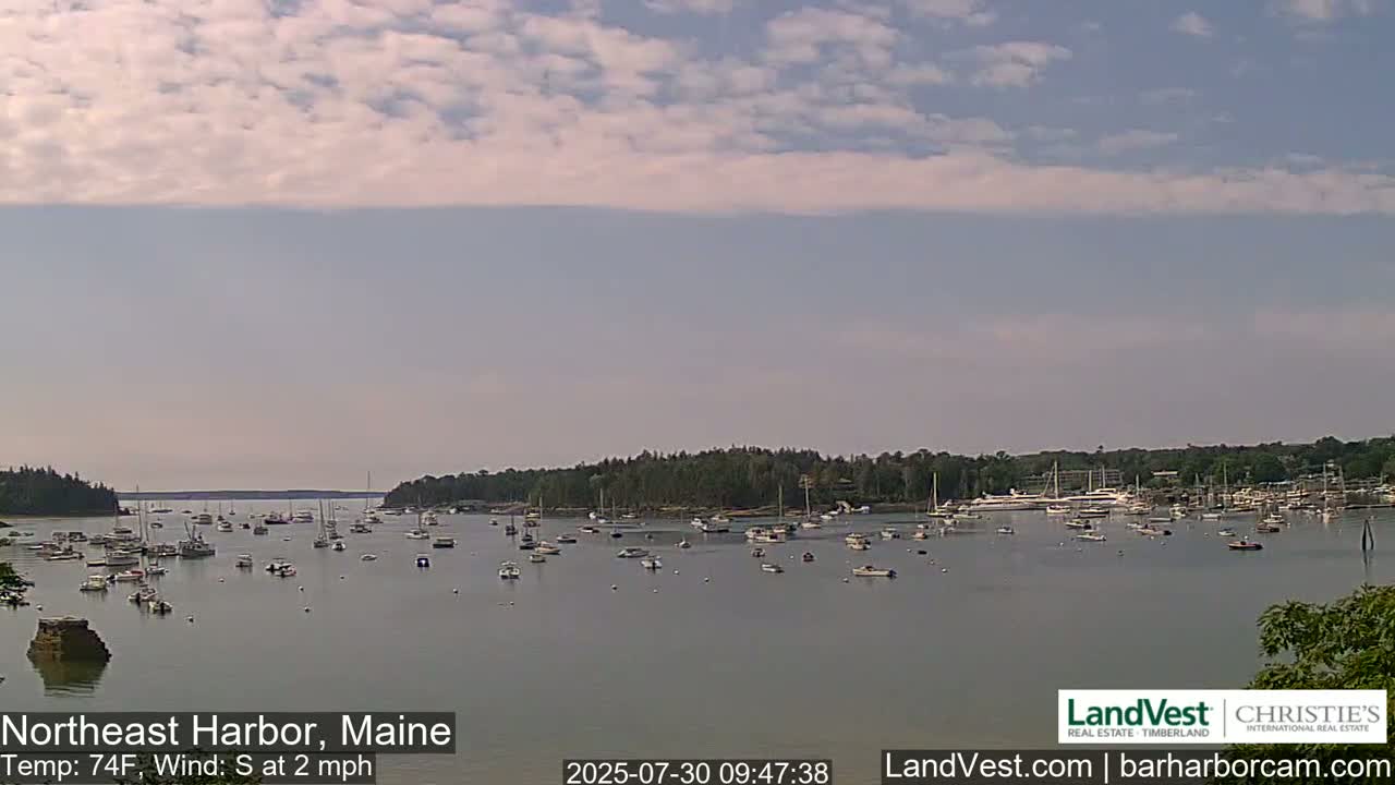Northeast Harbor, Acadia National Park, Live Cam , Maine 