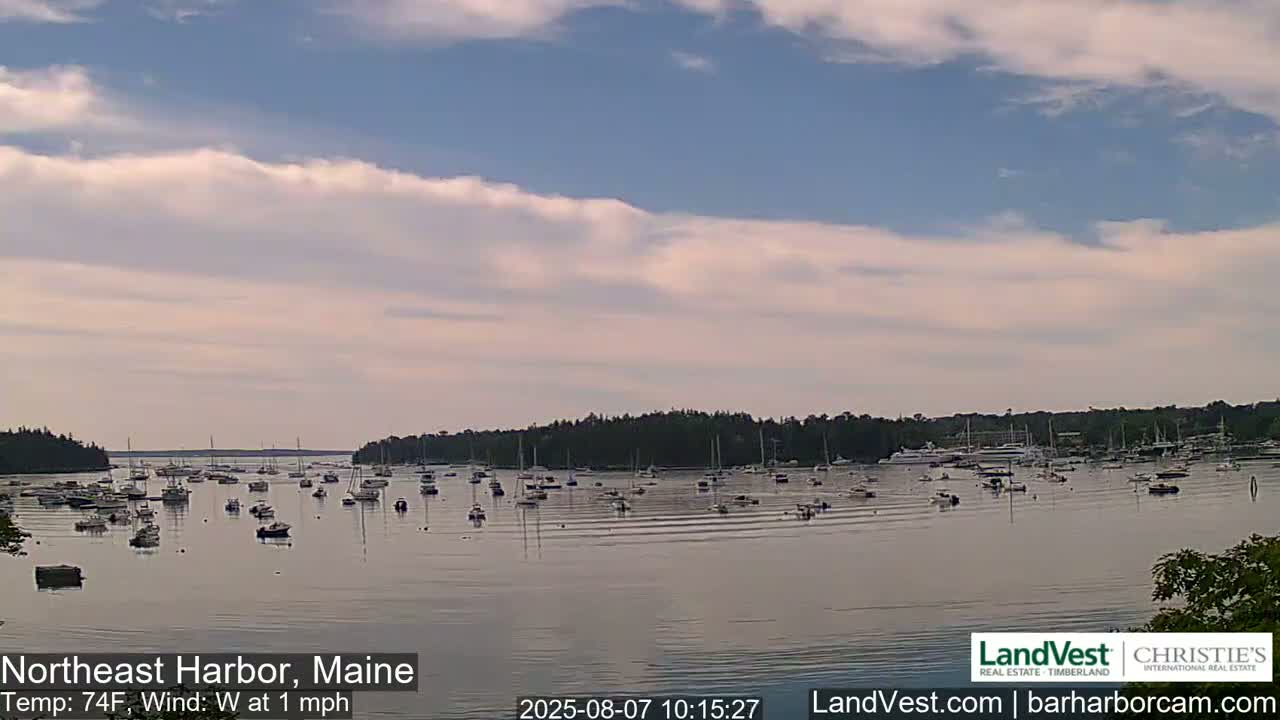 Northeast Harbor, Acadia National Park, Live Cam , Maine 