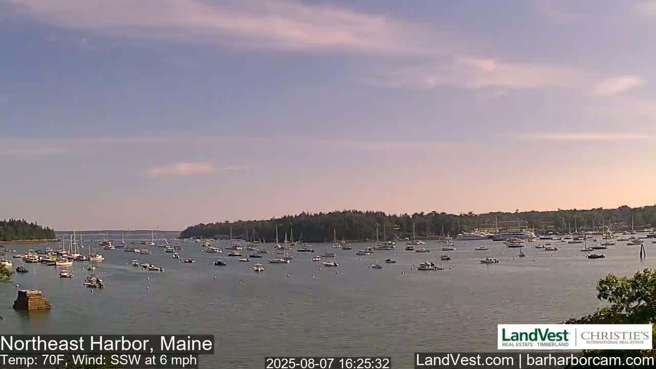 Northeast Harbor, Acadia National Park, Live Cam , Maine 