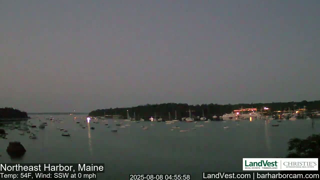 Northeast Harbor, Acadia National Park, Live Cam , Maine 