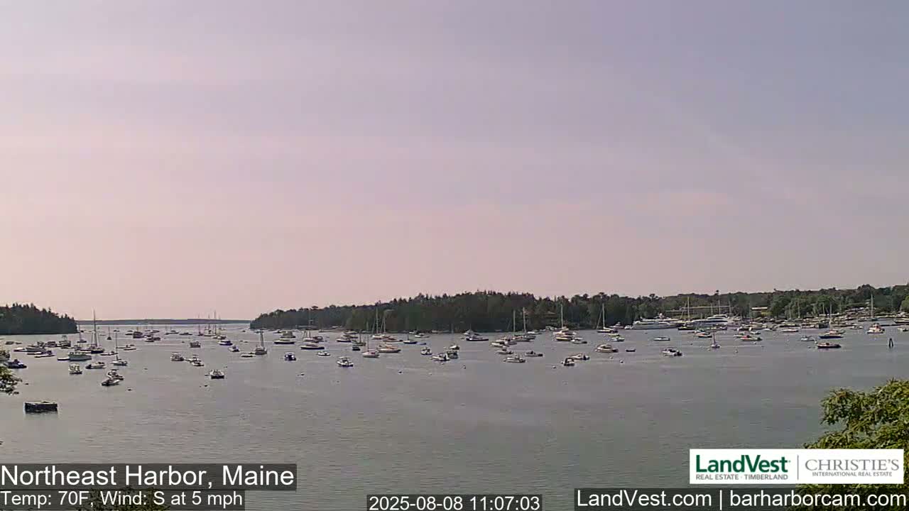 Northeast Harbor, Acadia National Park, Live Cam , Maine 
