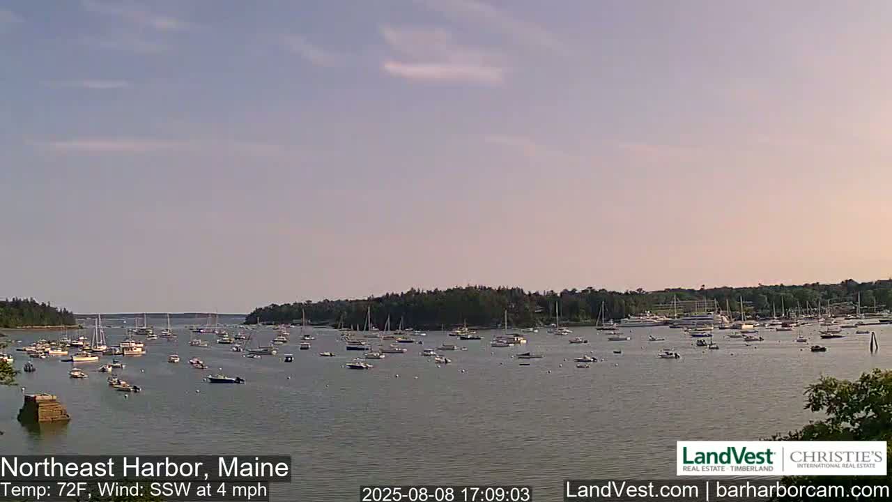 Northeast Harbor, Acadia National Park, Live Cam , Maine 