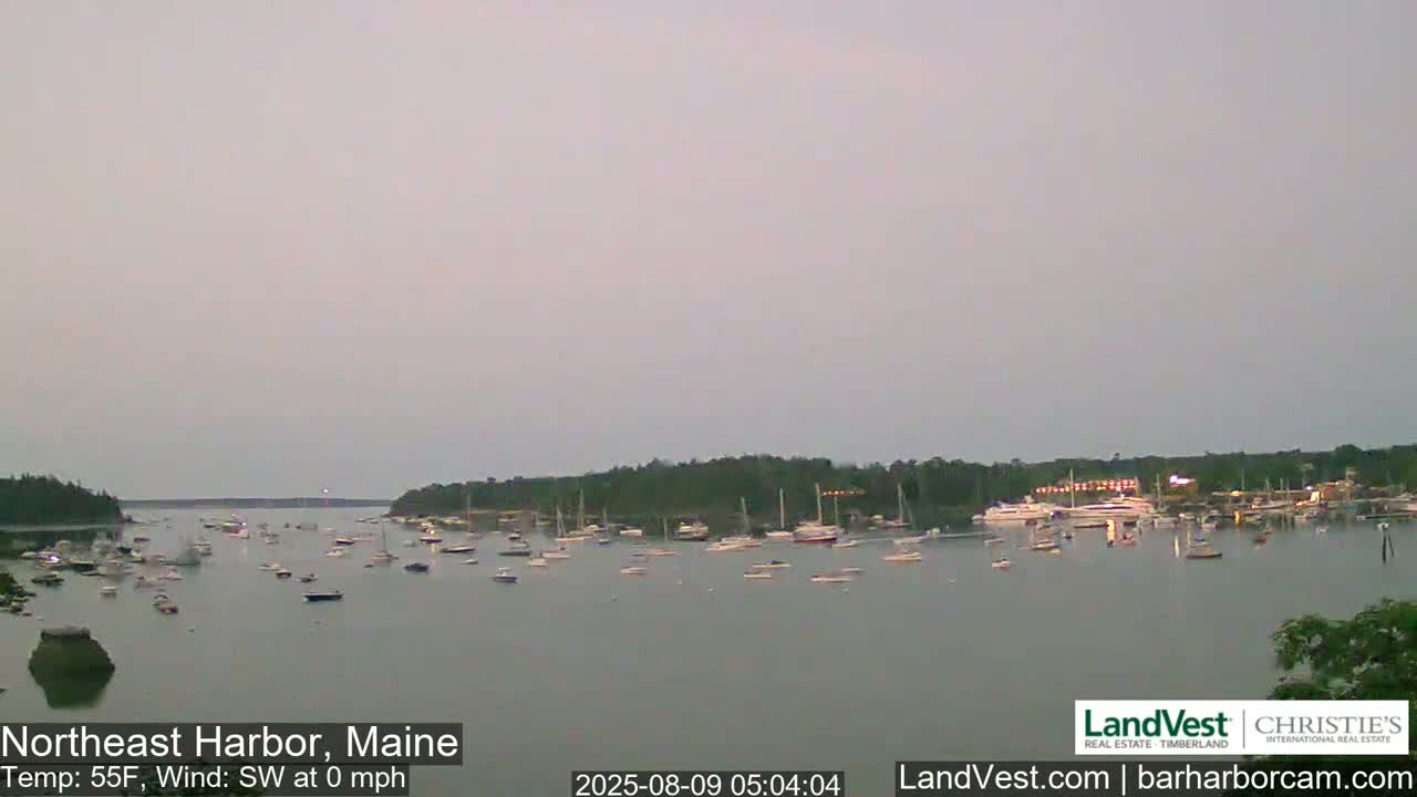 Northeast Harbor, Acadia National Park, Live Cam , Maine 