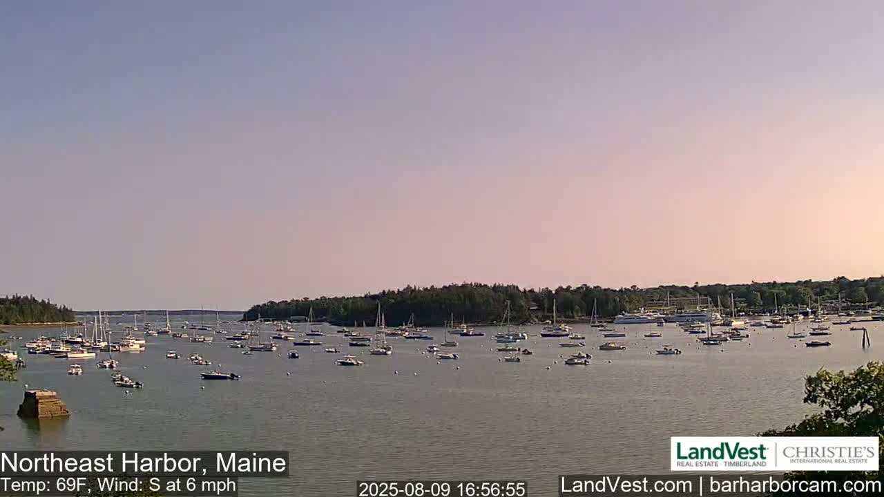 Northeast Harbor, Acadia National Park, Live Cam , Maine 