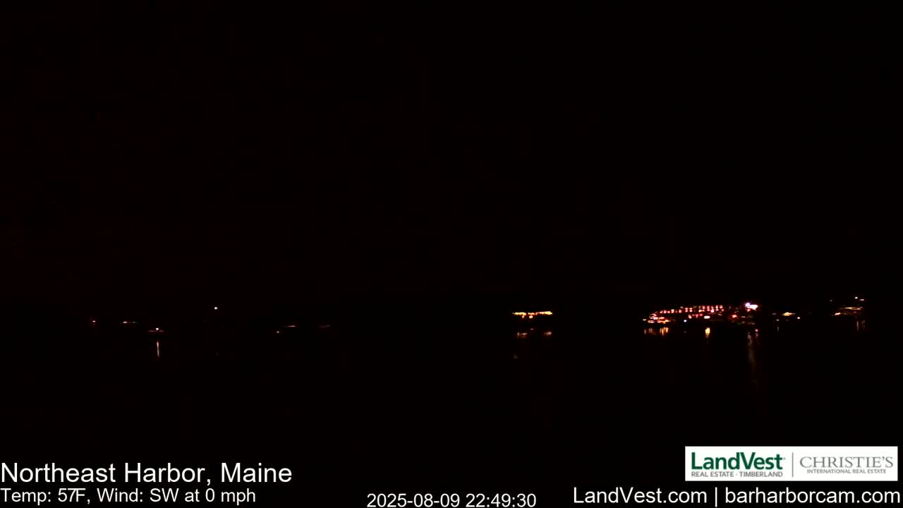 Northeast Harbor, Acadia National Park, Live Cam , Maine 