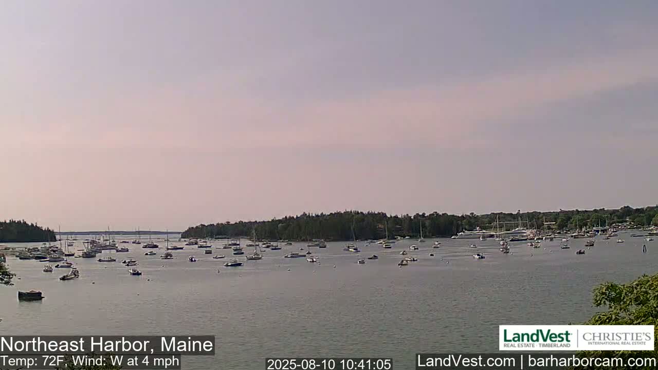 Northeast Harbor, Acadia National Park, Live Cam , Maine 