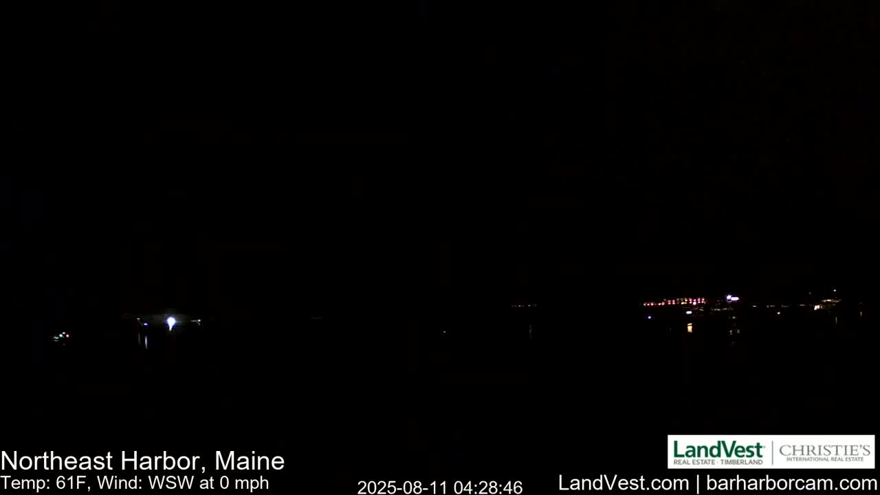 Northeast Harbor, Acadia National Park, Live Cam , Maine 