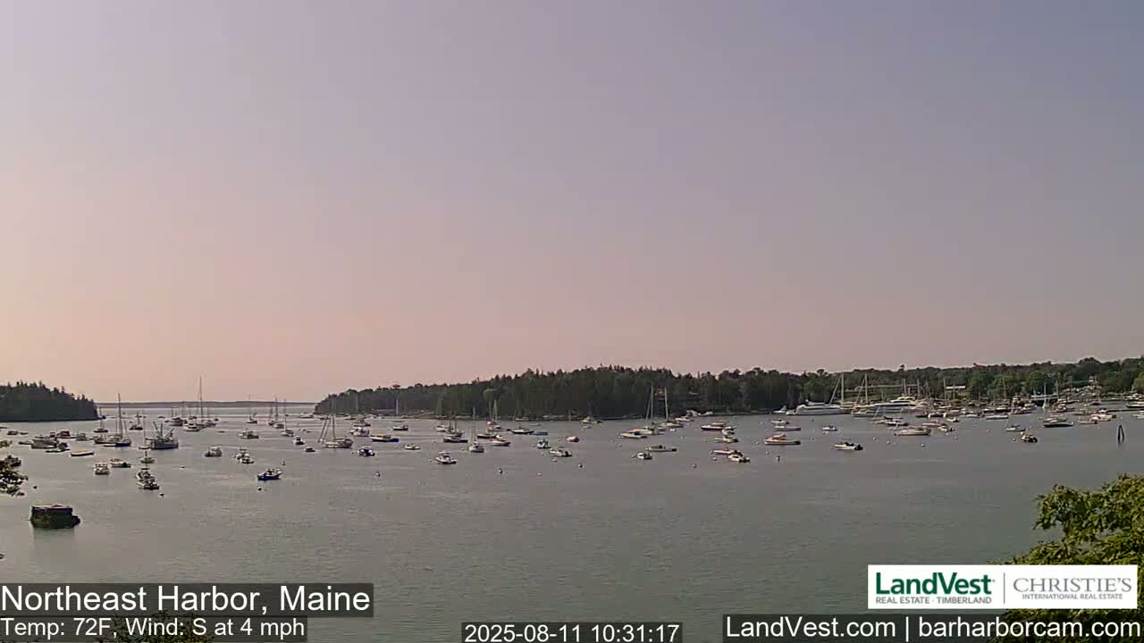 Northeast Harbor, Acadia National Park, Live Cam , Maine 