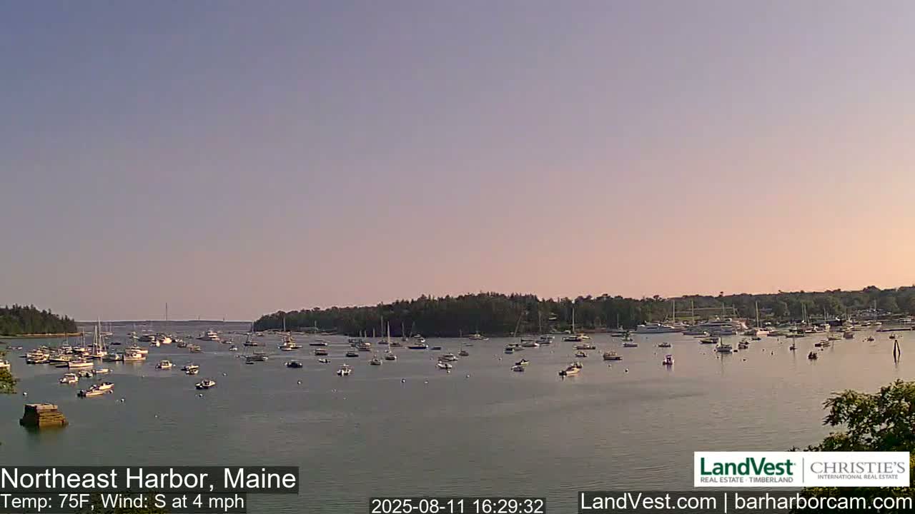 Northeast Harbor, Acadia National Park, Live Cam , Maine 