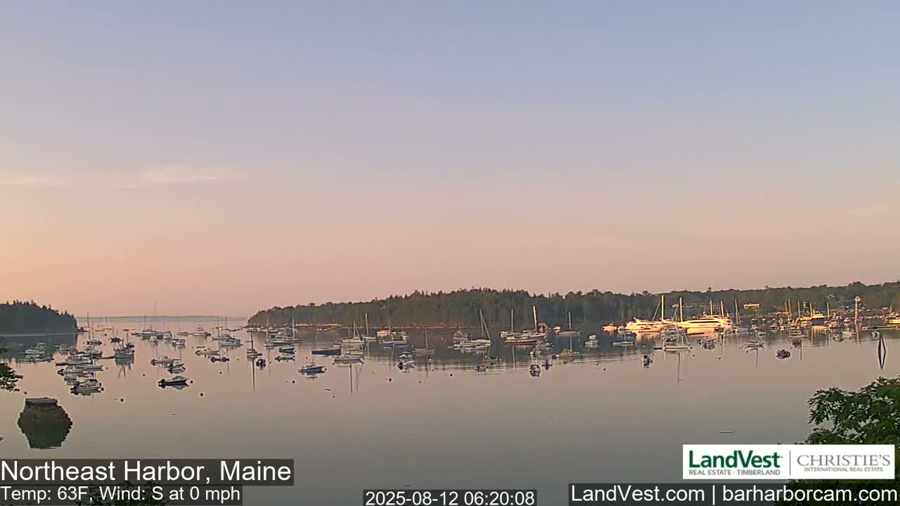 Northeast Harbor, Acadia National Park, Live Cam , Maine 