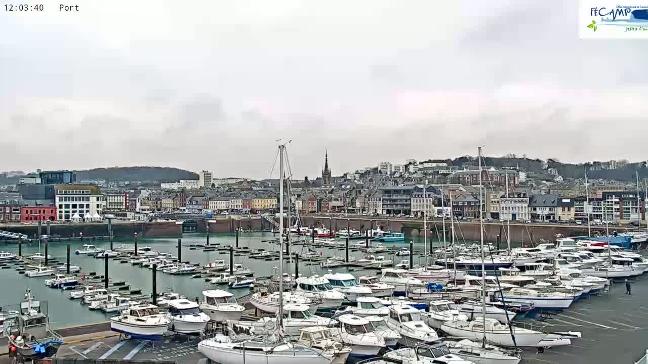 Fecamp City & Port Live Cam - Le Havre, Seine-Maritime, 	Normandie, France
