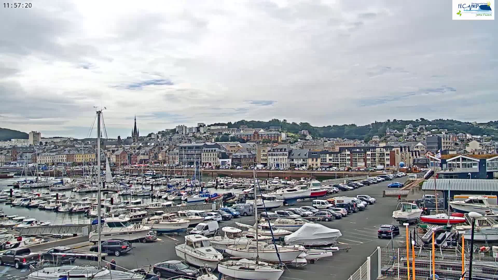 Fecamp City & Port Live Cam - Le Havre, Seine-Maritime, 	Normandie, France