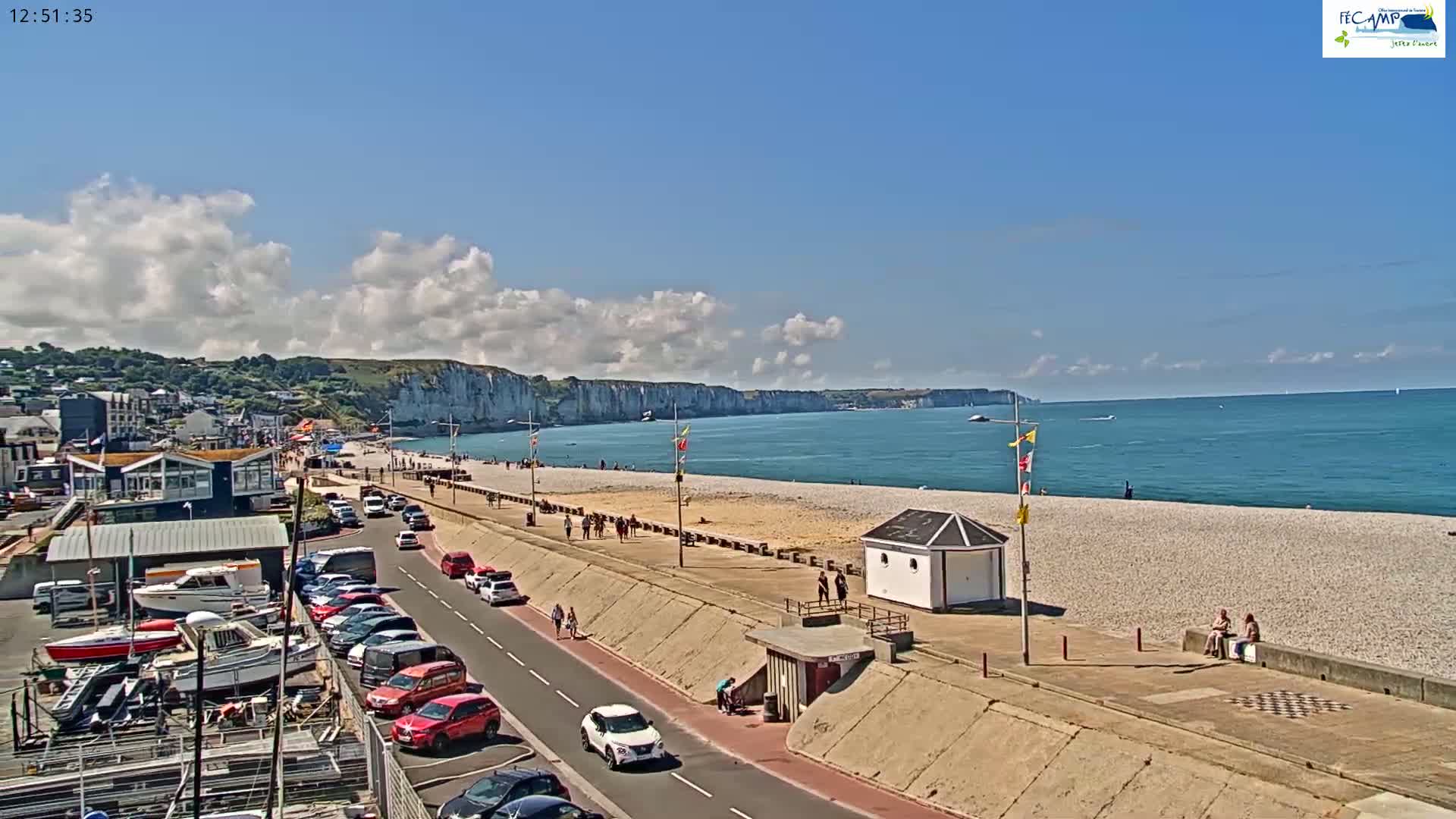 Fecamp City & Port Live Cam - Le Havre, Seine-Maritime, 	Normandie, France