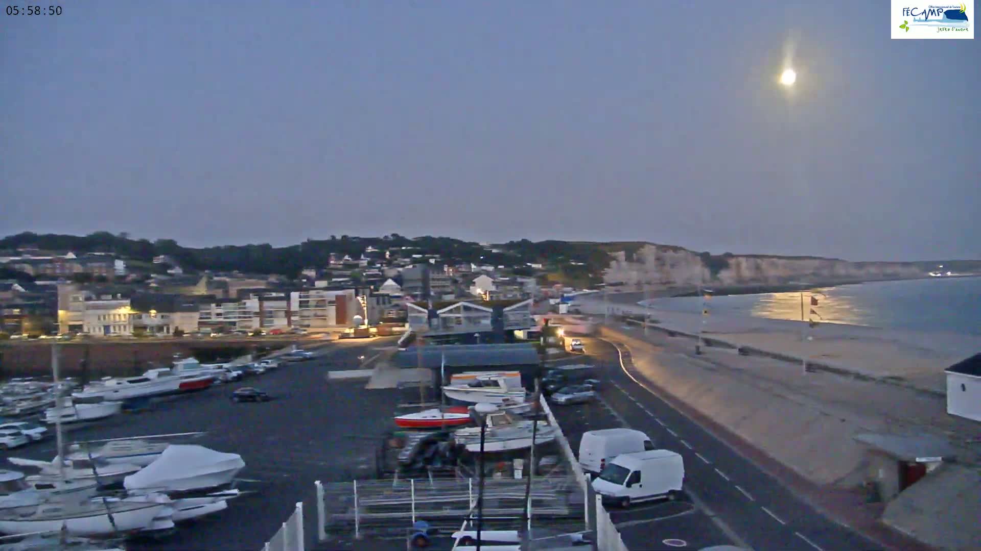 Fecamp City & Port Live Cam - Le Havre, Seine-Maritime, 	Normandie, France