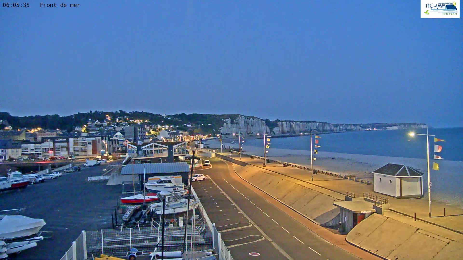 Fecamp City & Port Live Cam - Le Havre, Seine-Maritime, 	Normandie, France