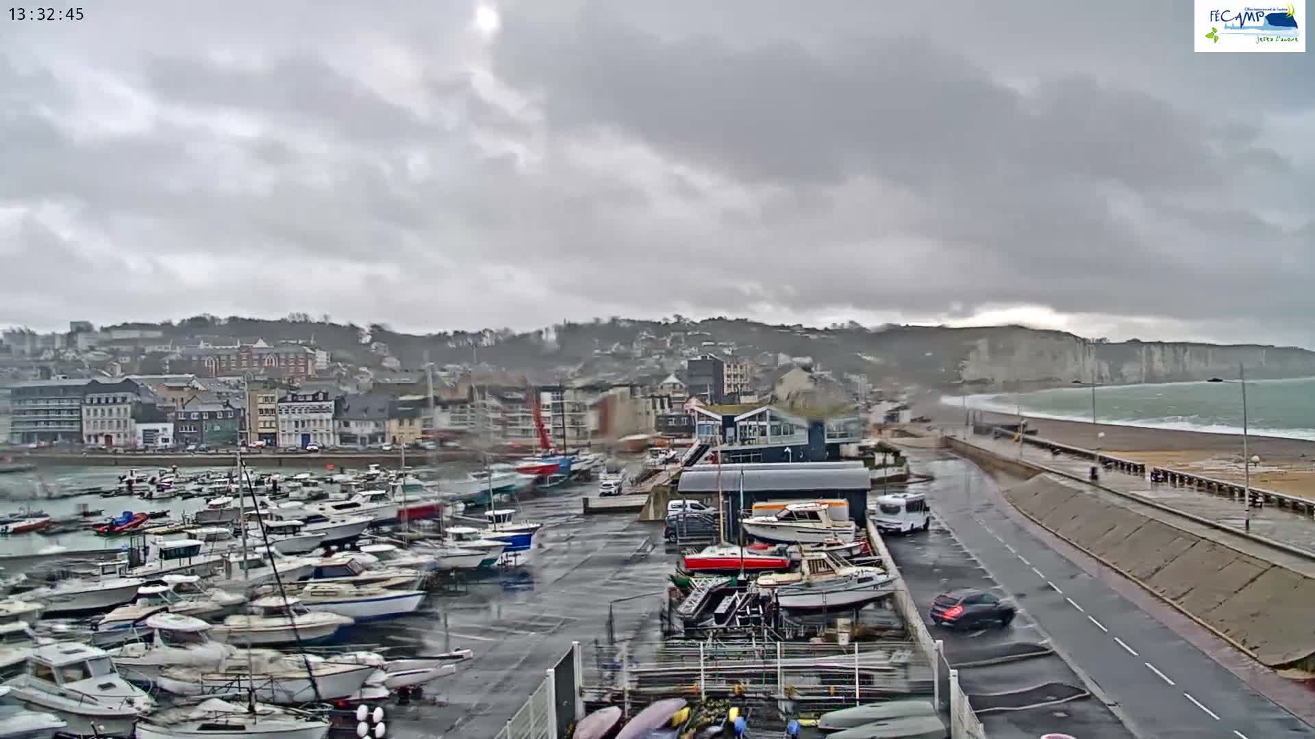 Fecamp City & Port Live Cam - Le Havre, Seine-Maritime, Normandie, France