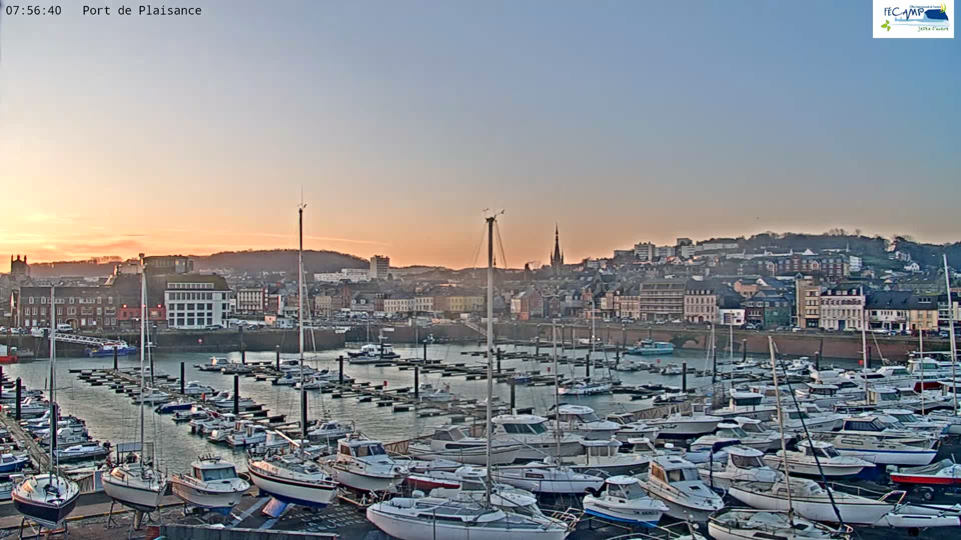 Fecamp City & Port Live Cam - Le Havre, Seine-Maritime, Normandie, France