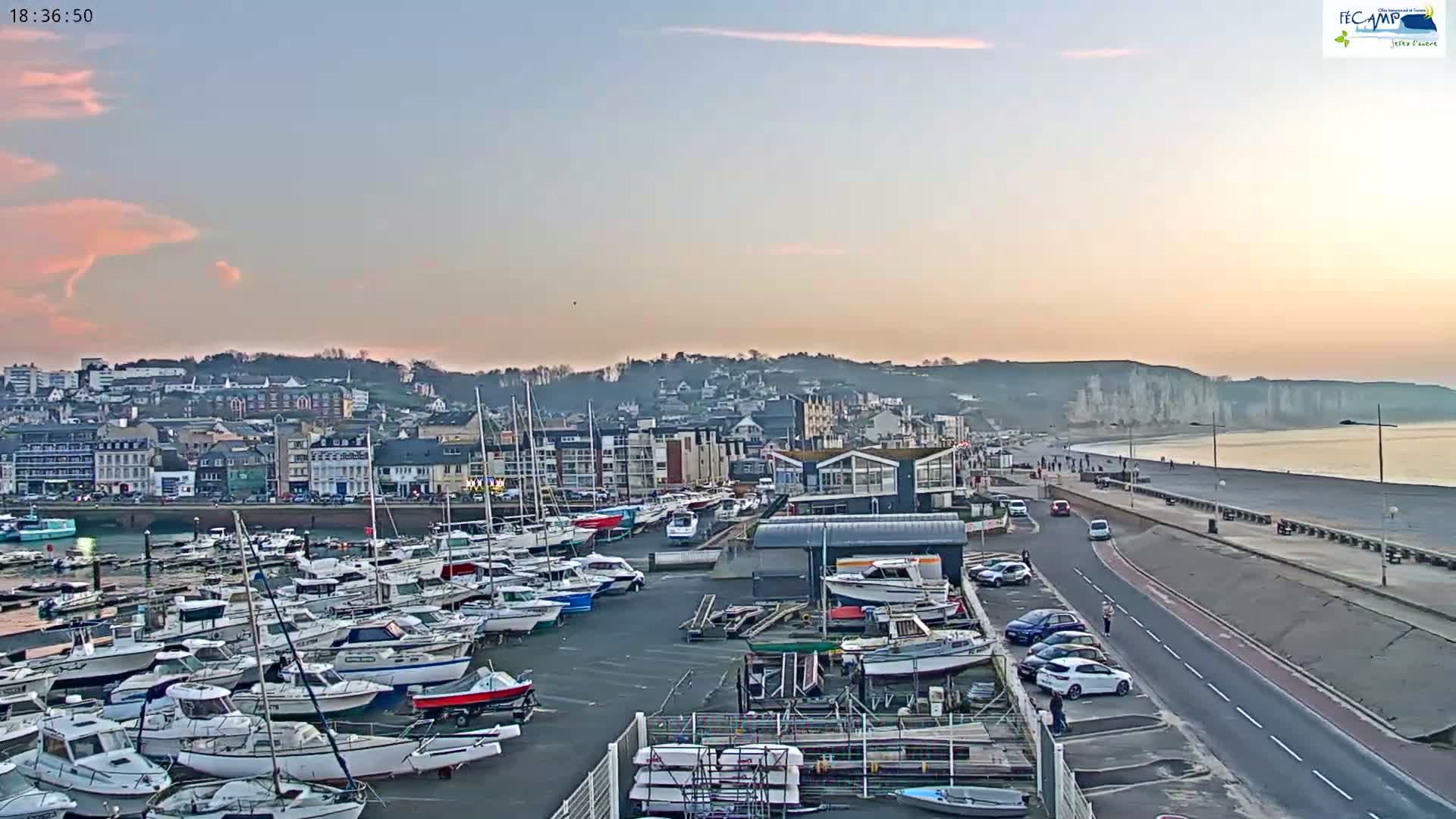 Fecamp City & Port Live Cam - Le Havre, Seine-Maritime, Normandie, France