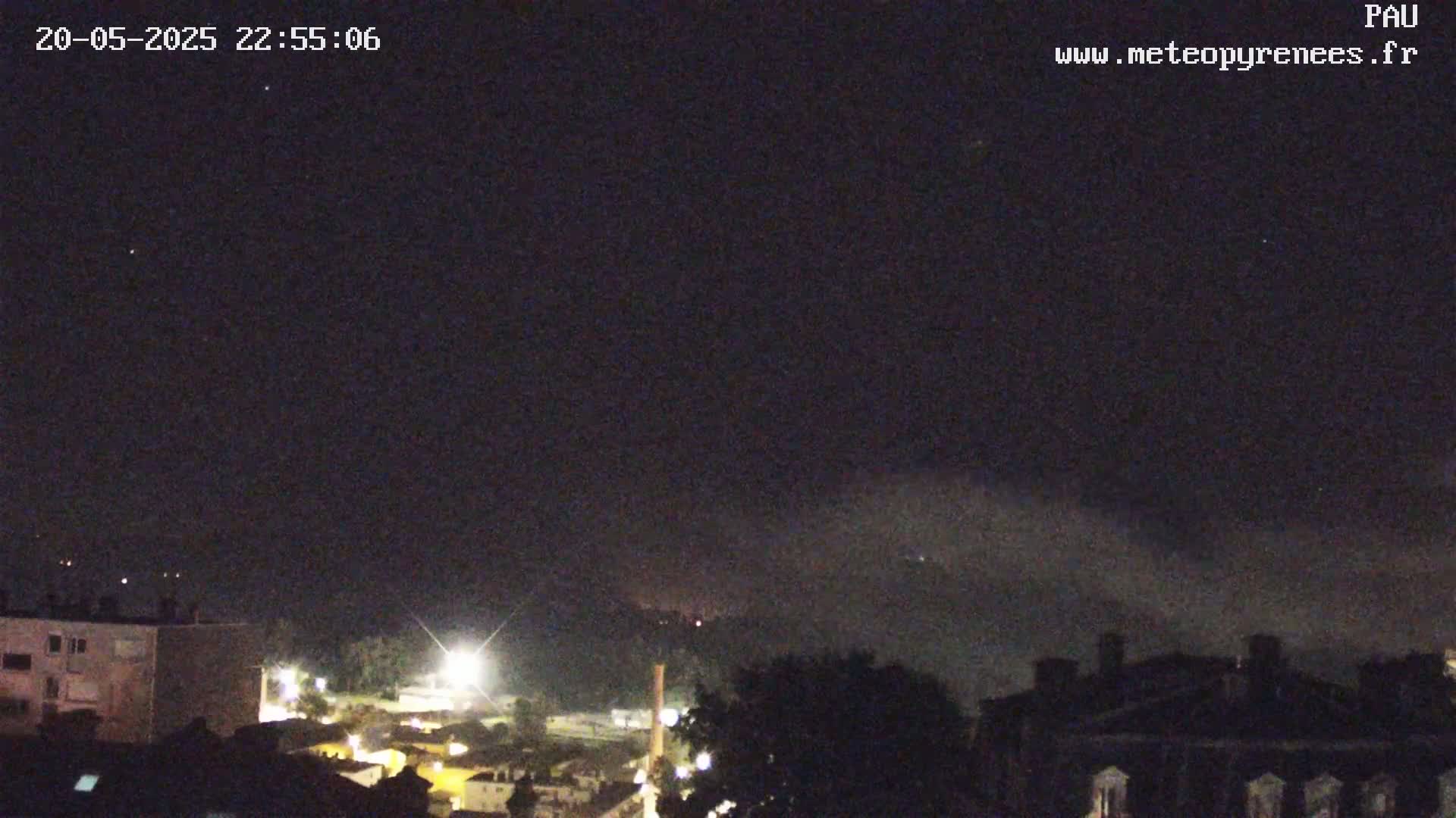  Les Pics du Midi Mountains Peaks from Pau Live Cam - Pau, Pyrenees-Atlantiques, Nouvelle-Aquitaine, France