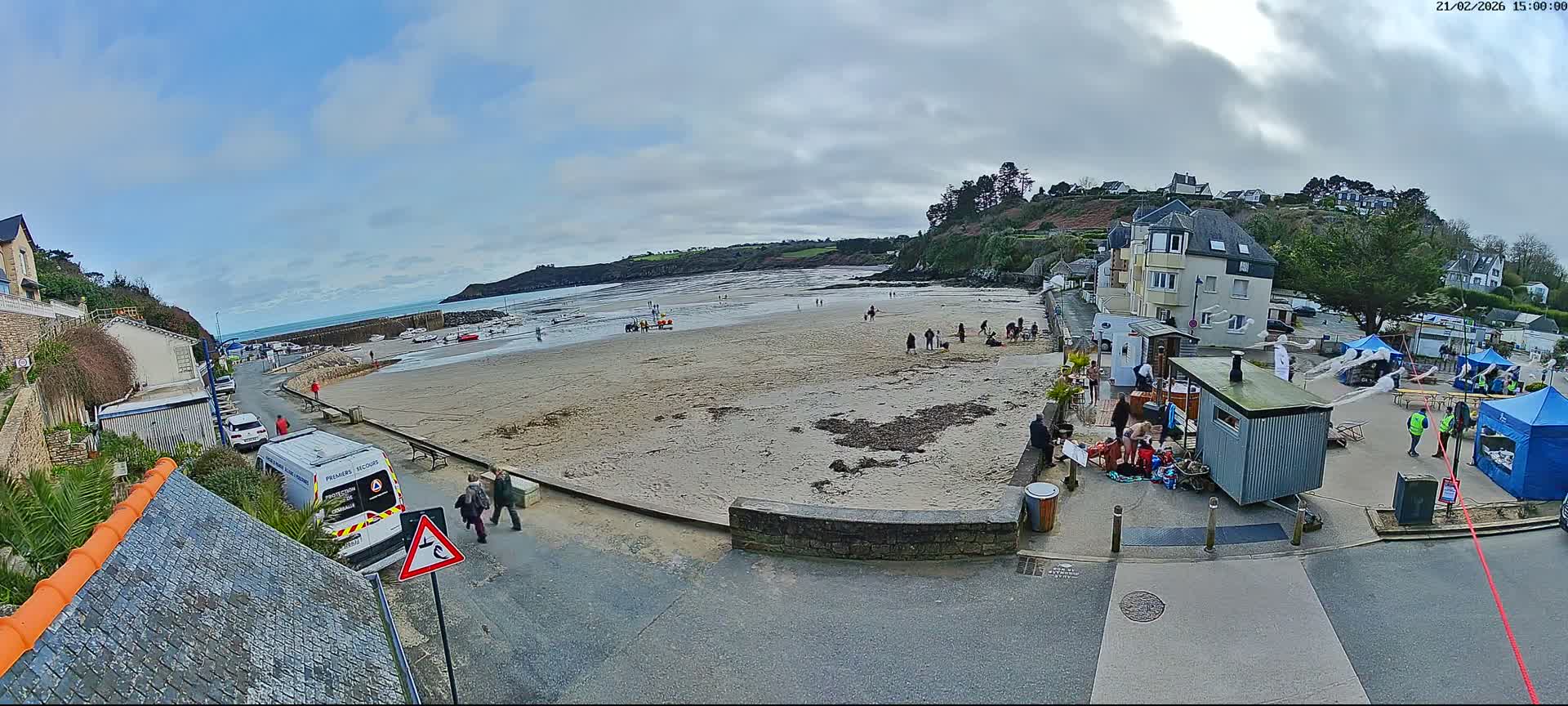 Plouezec, Bréhec Coast Live Cam - Guingamp, Côtes-d'Armor, Bretagne, France