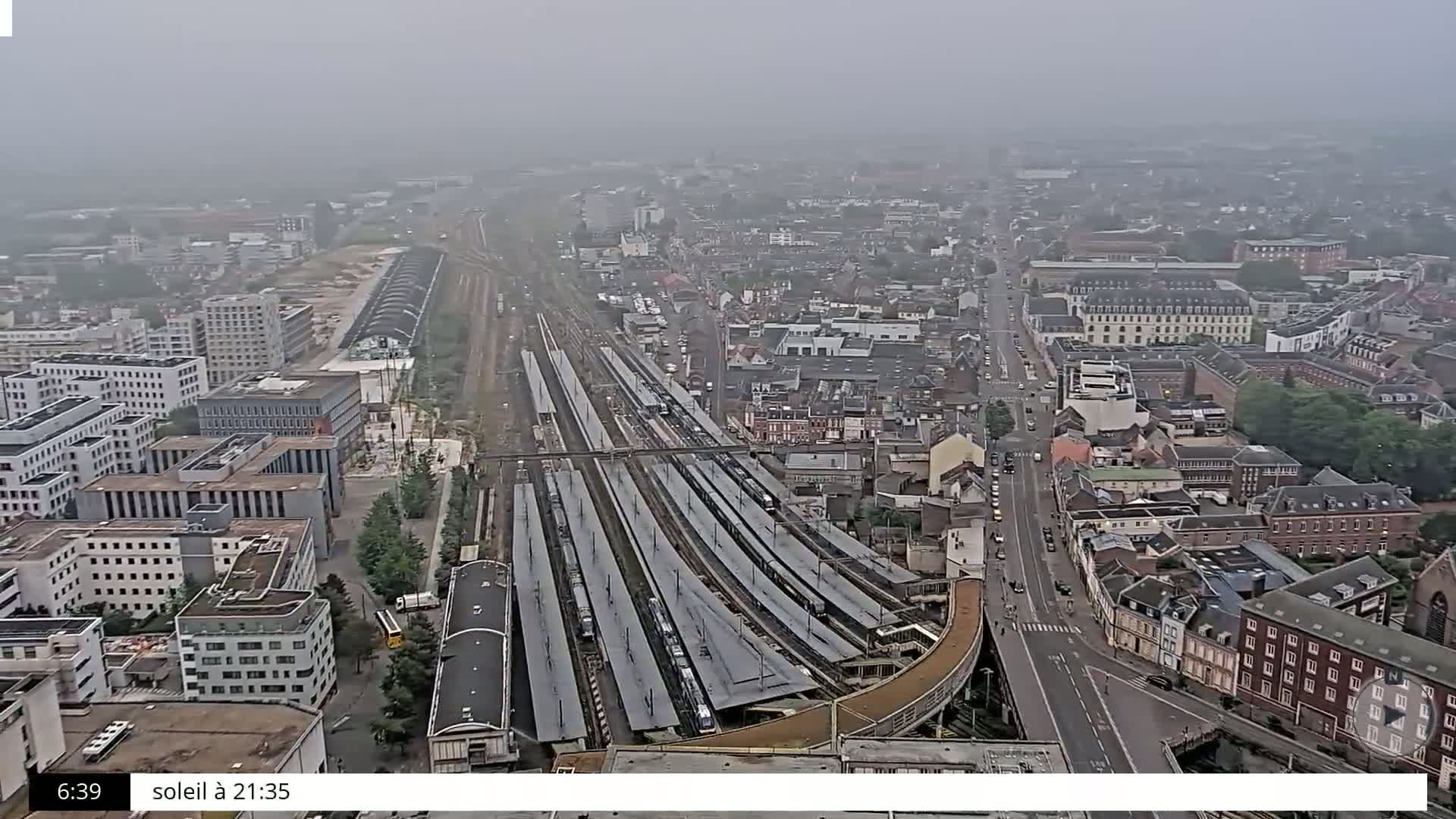 Amiens City Skyline 360 Live Cam- Amiens, Somme, Hauts-de-France, France