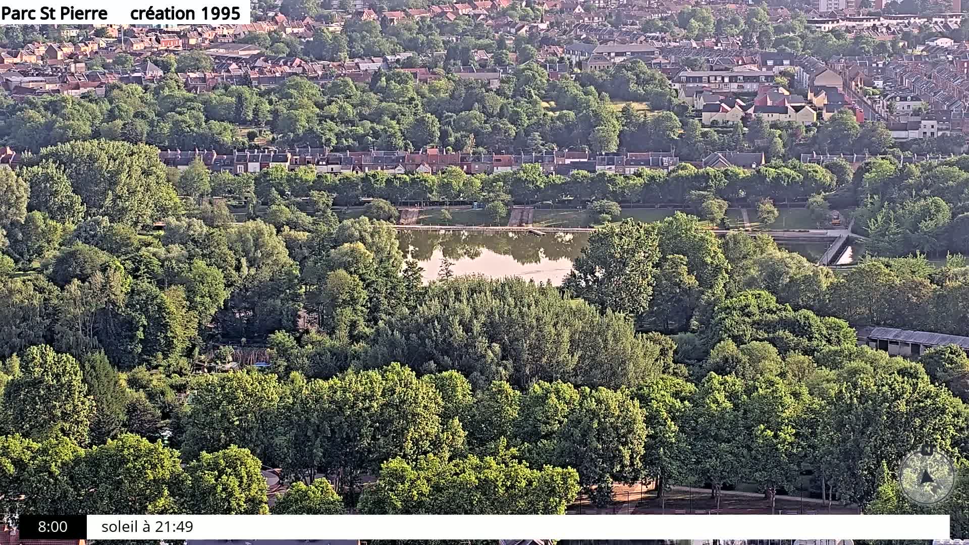 Amiens City Skyline 360 Live Cam- Amiens, Somme, Hauts-de-France, France