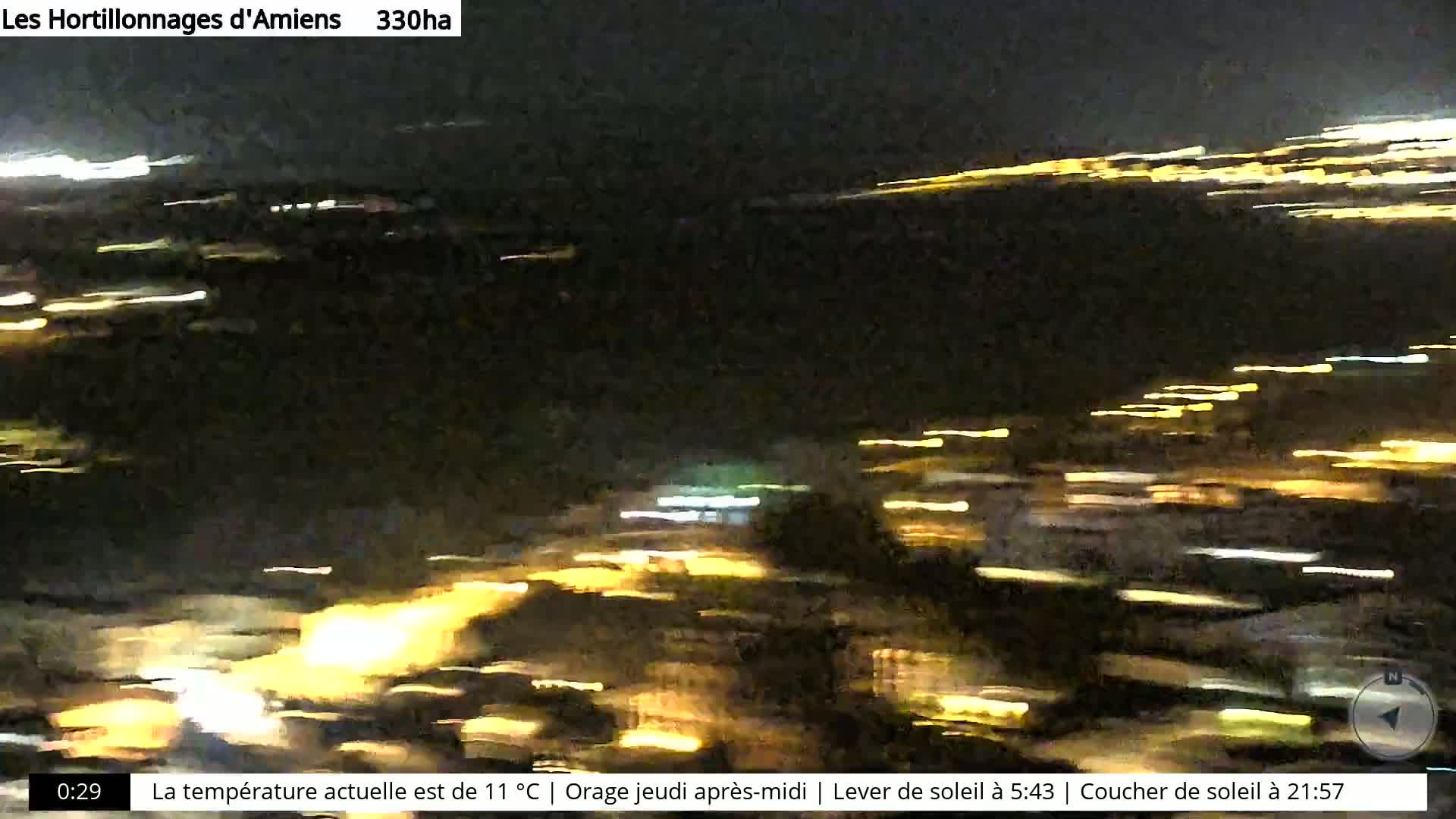 Amiens City Skyline 360 Live Cam- Amiens, Somme, Hauts-de-France, France