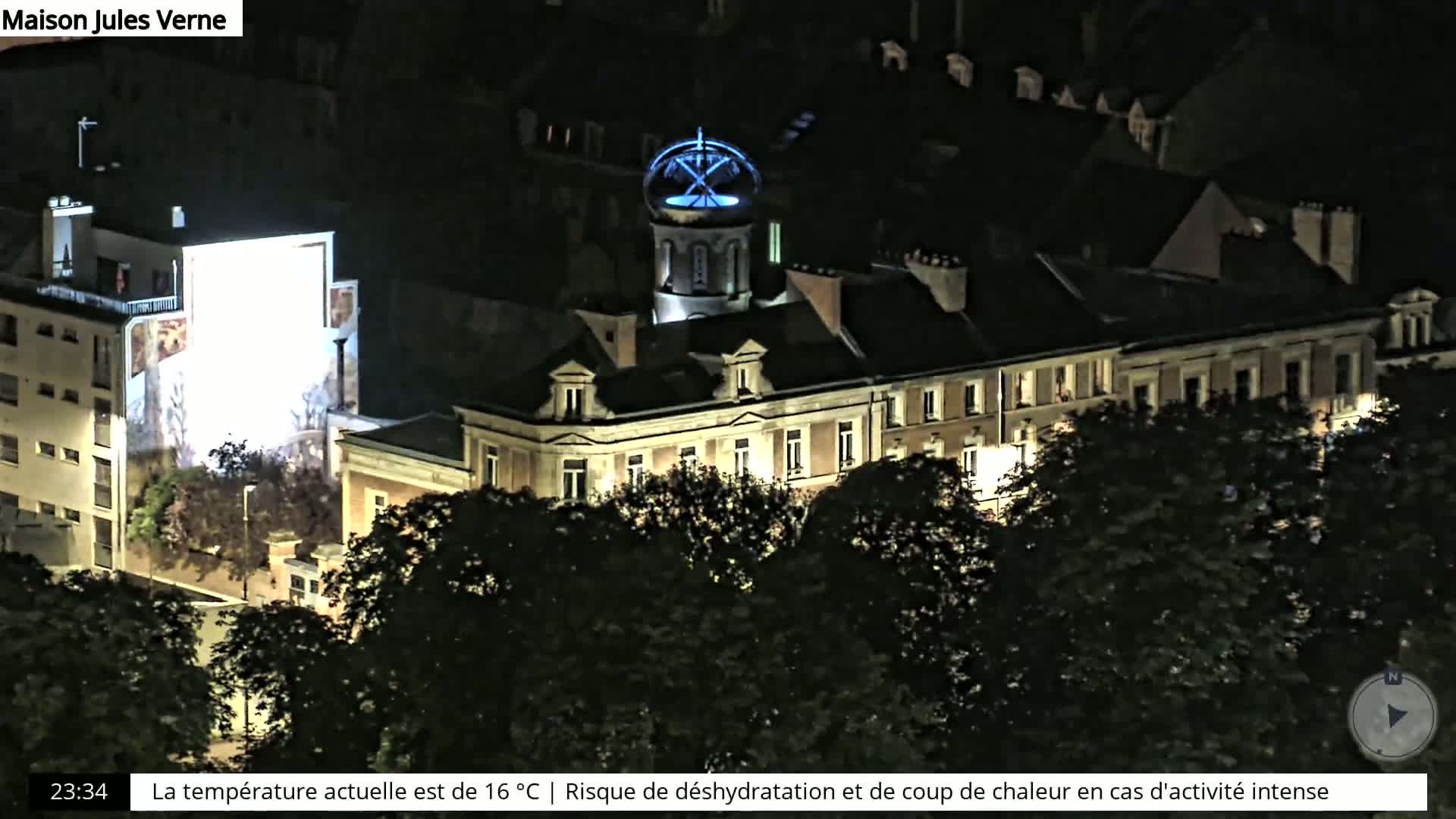Amiens City Skyline 360 Live Cam- Amiens, Somme, Hauts-de-France, France