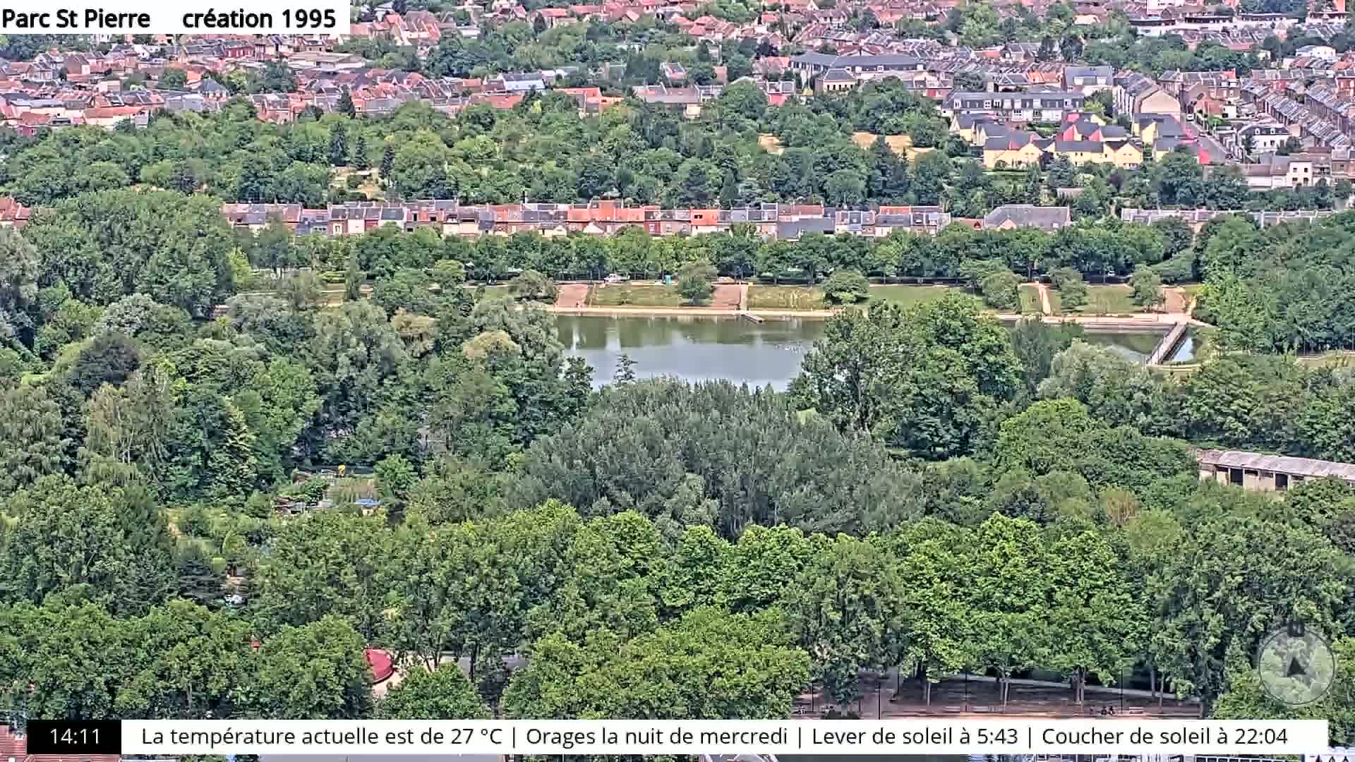Amiens City Skyline 360 Live Cam- Amiens, Somme, Hauts-de-France, France