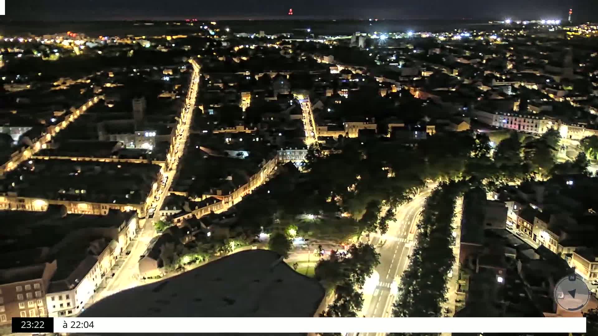 Amiens City Skyline 360 Live Cam- Amiens, Somme, Hauts-de-France, France