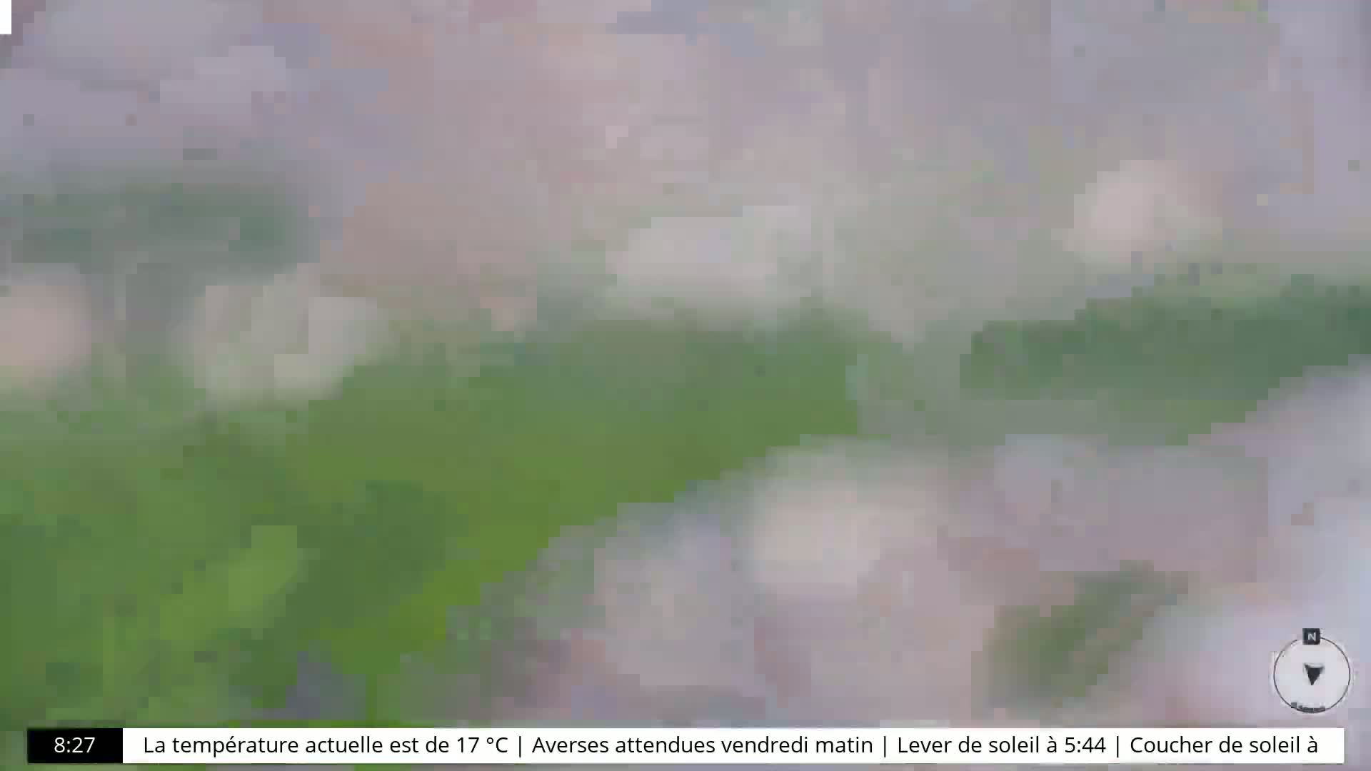Amiens City Skyline 360 Live Cam- Amiens, Somme, Hauts-de-France, France