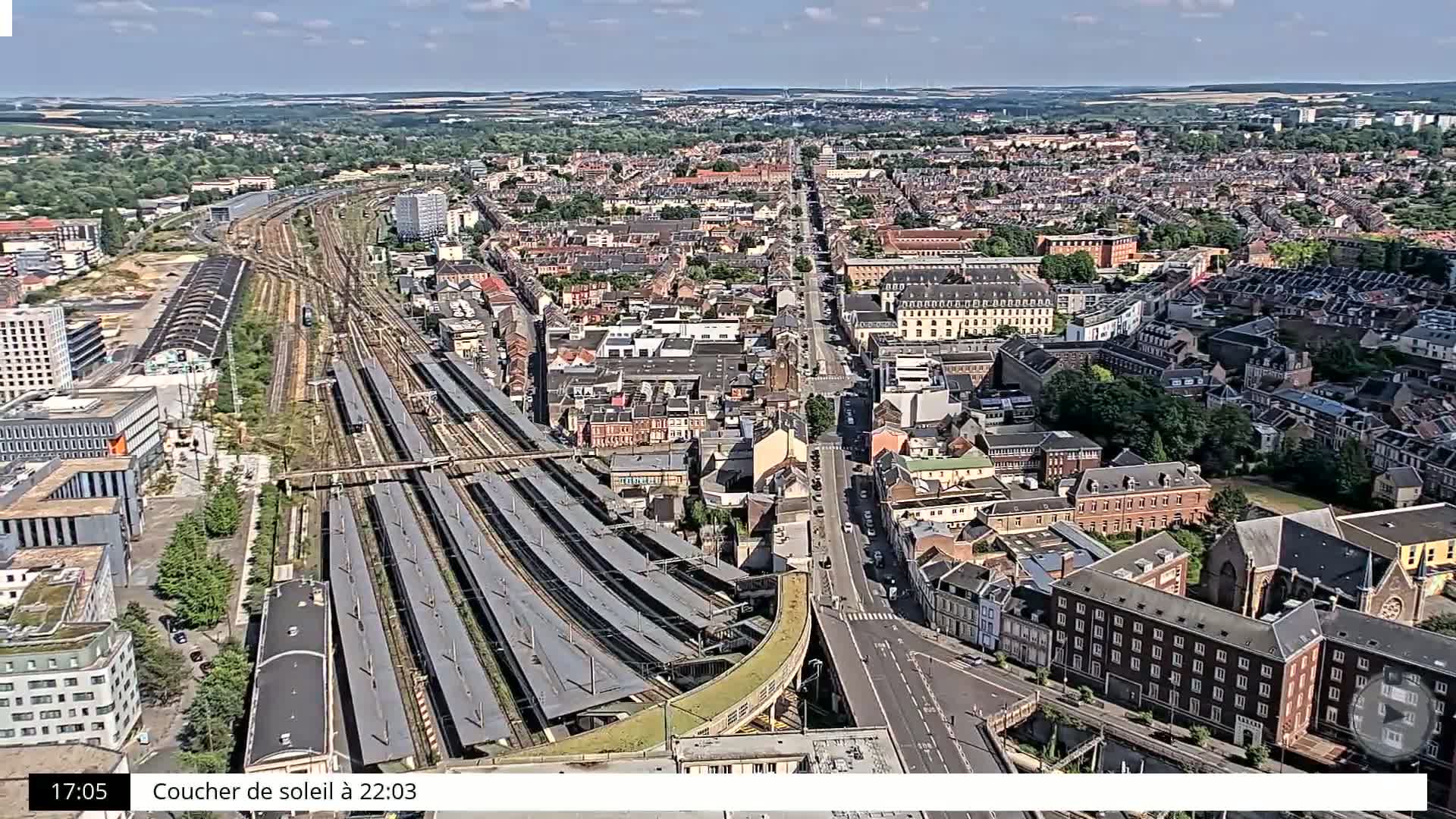 Amiens City Skyline 360 Live Cam- Amiens, Somme, Hauts-de-France, France