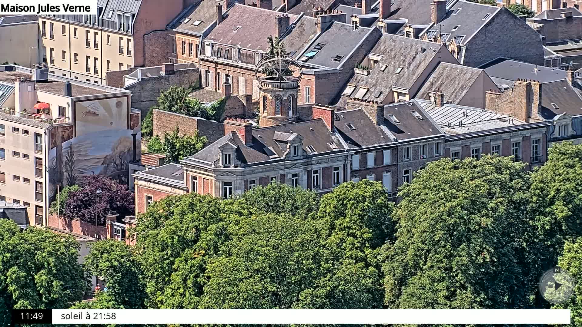 Amiens City Skyline 360 Live Cam- Amiens, Somme, Hauts-de-France, France