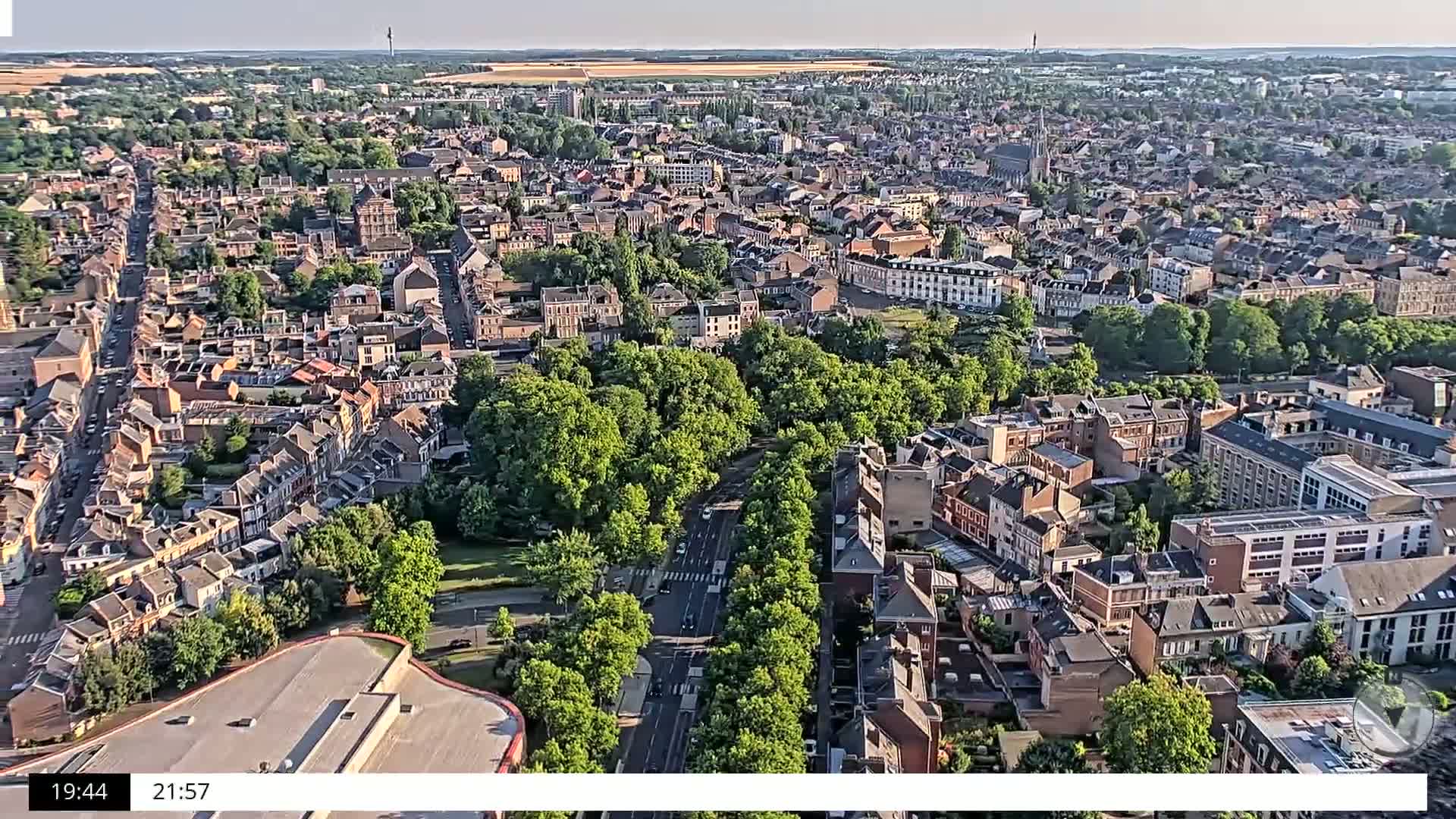 Amiens City Skyline 360 Live Cam- Amiens, Somme, Hauts-de-France, France