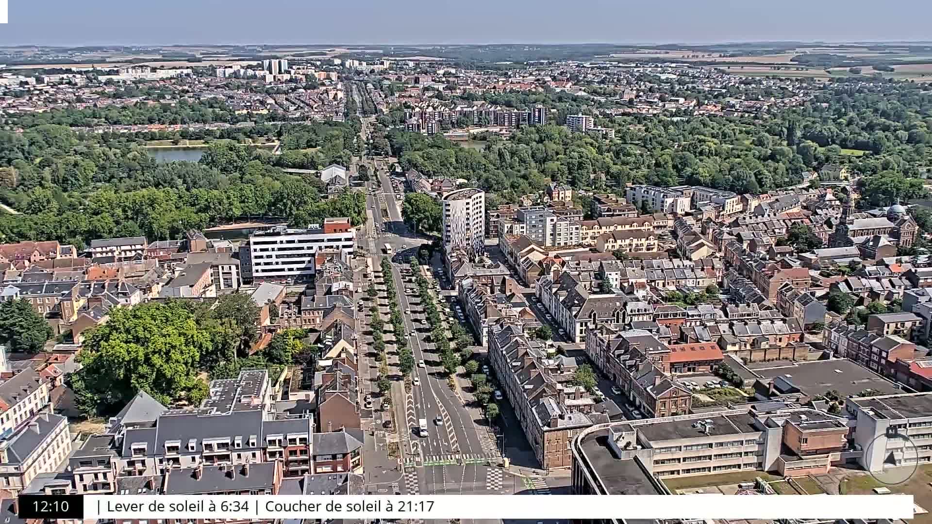 Amiens City Skyline 360 Live Cam- Amiens, Somme, Hauts-de-France, France