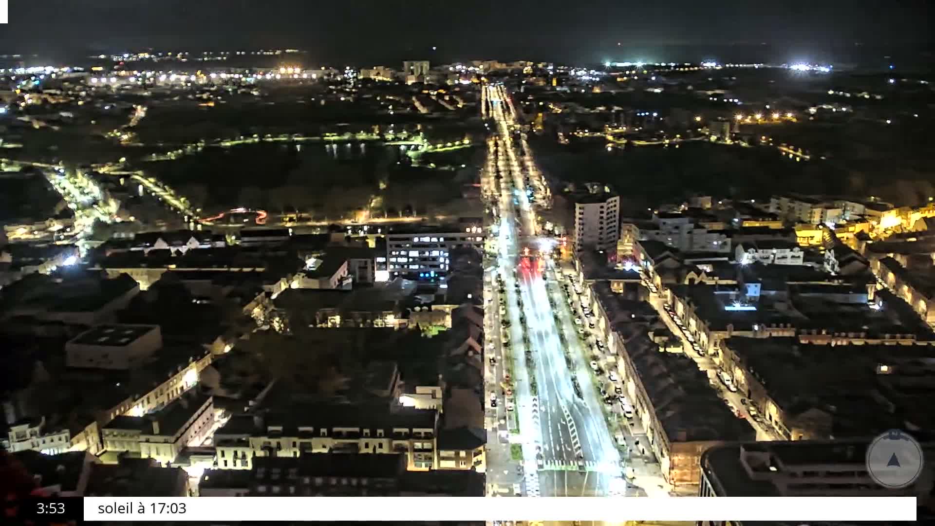 Amiens City Skyline 360 Live Cam- Amiens, Somme, Hauts-de-France, France