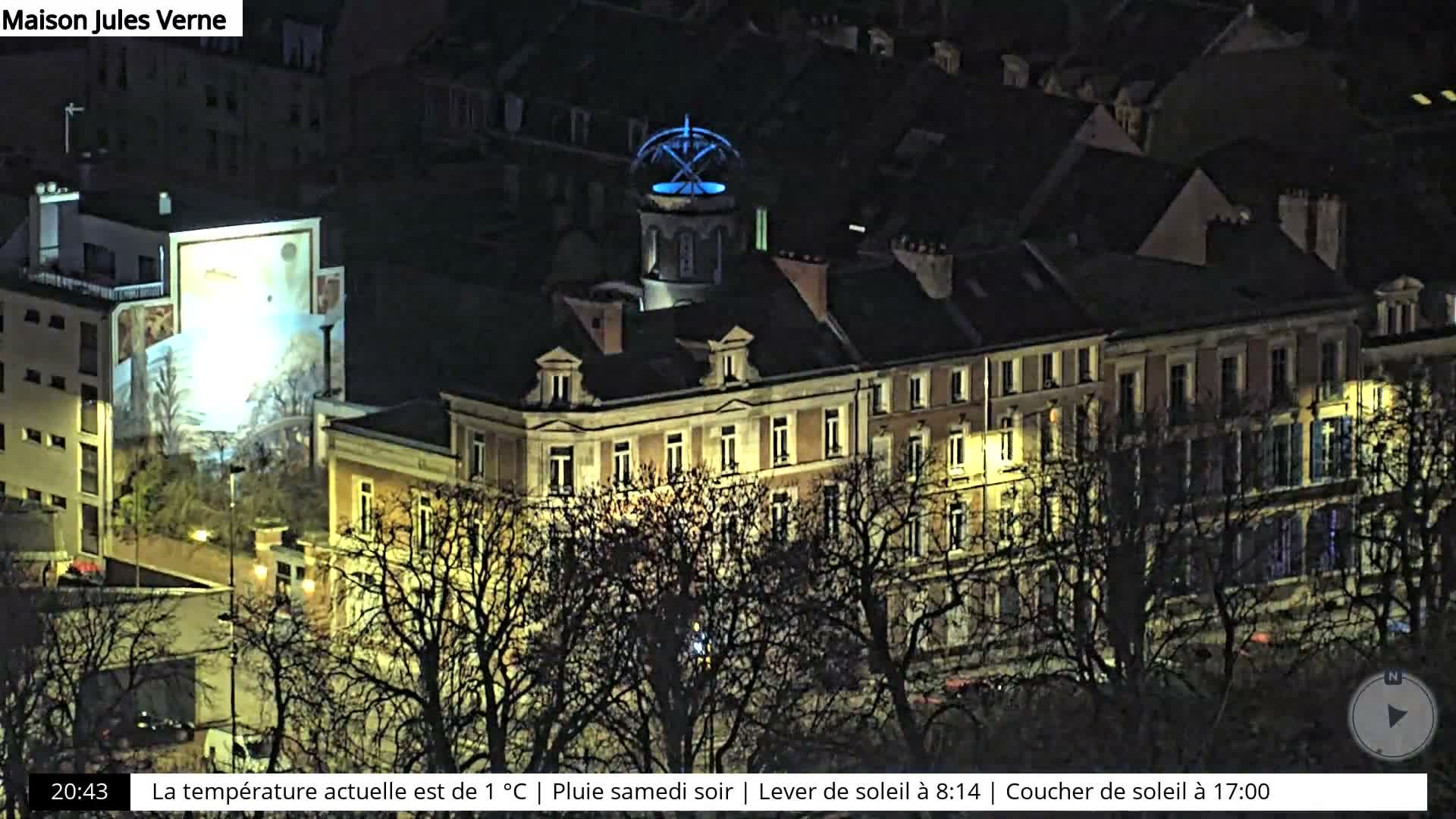 Amiens City Skyline 360 Live Cam- Amiens, Somme, Hauts-de-France, France