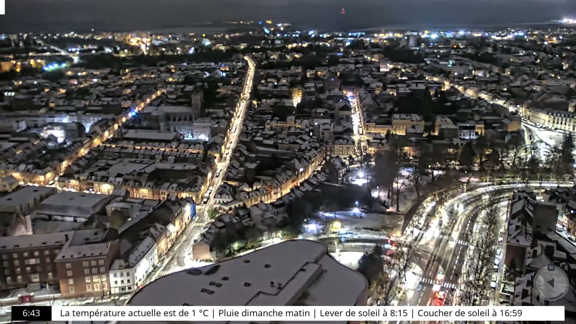 Amiens City Skyline 360 Live Cam- Amiens, Somme, Hauts-de-France, France