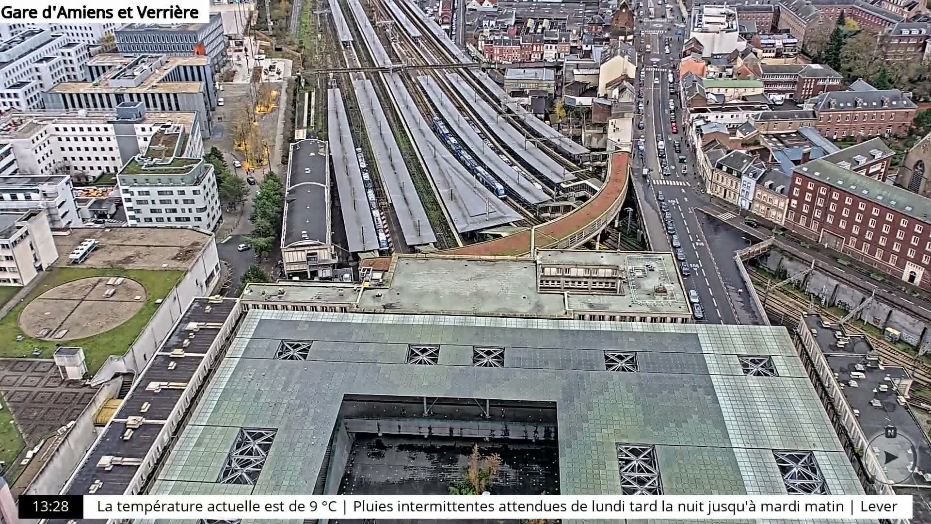 Amiens City Skyline 360 Live Cam- Amiens, Somme, Hauts-de-France, France