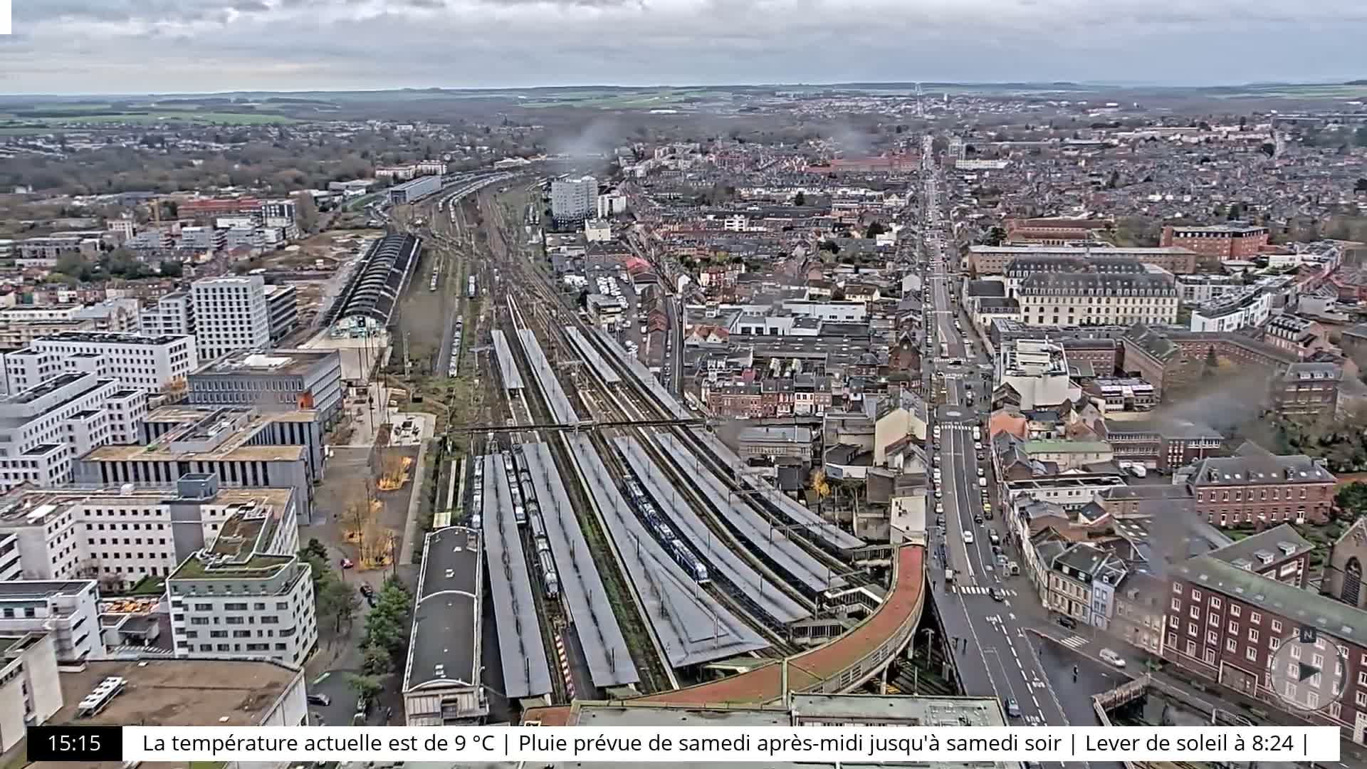 Amiens City Skyline 360 Live Cam- Amiens, Somme, Hauts-de-France, France