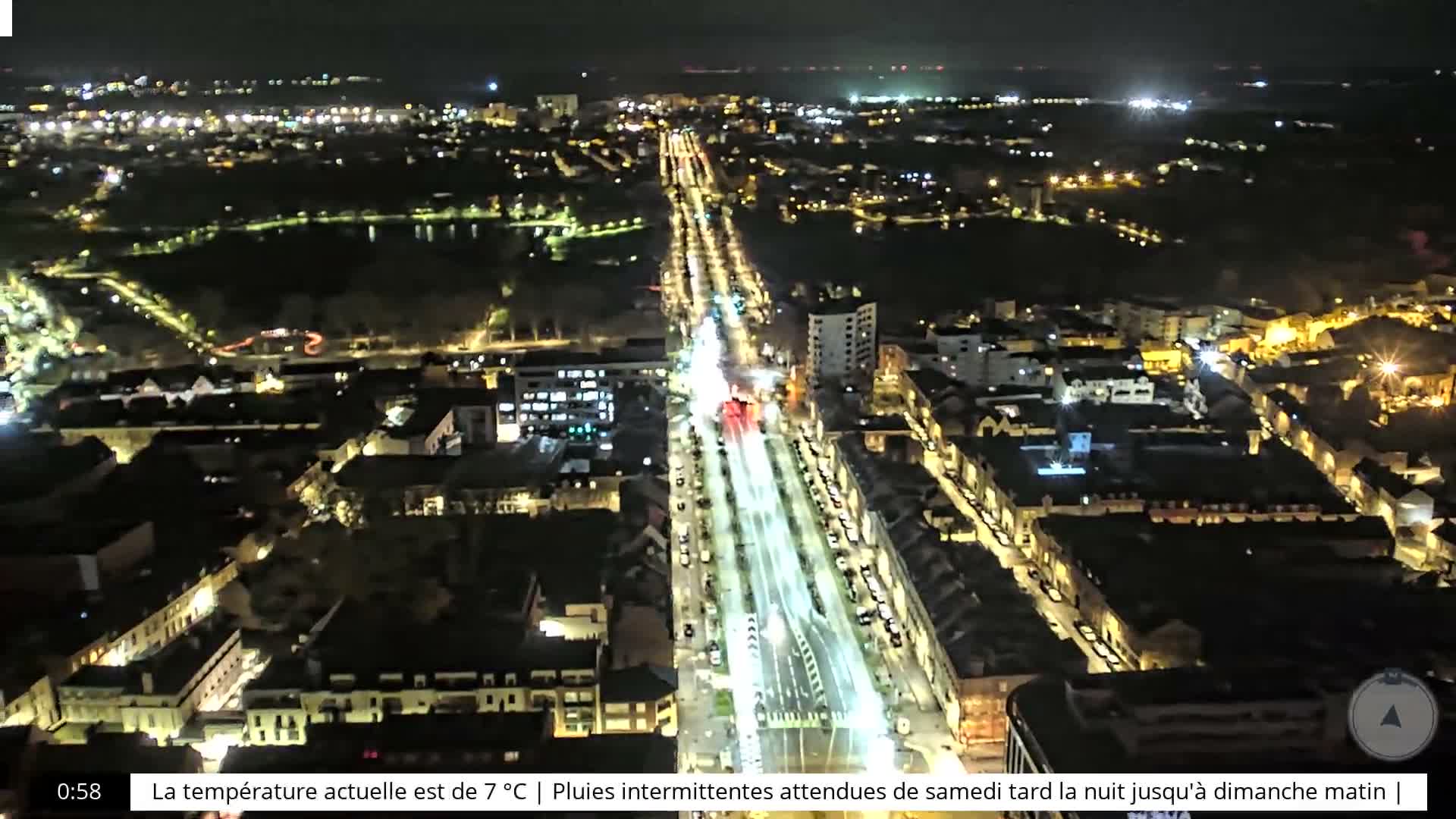 Amiens City Skyline 360 Live Cam- Amiens, Somme, Hauts-de-France, France