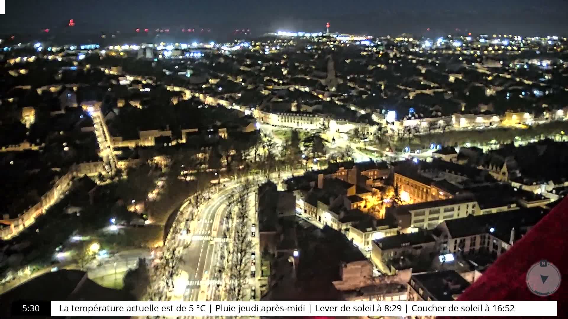 Amiens City Skyline 360 Live Cam- Amiens, Somme, Hauts-de-France, France